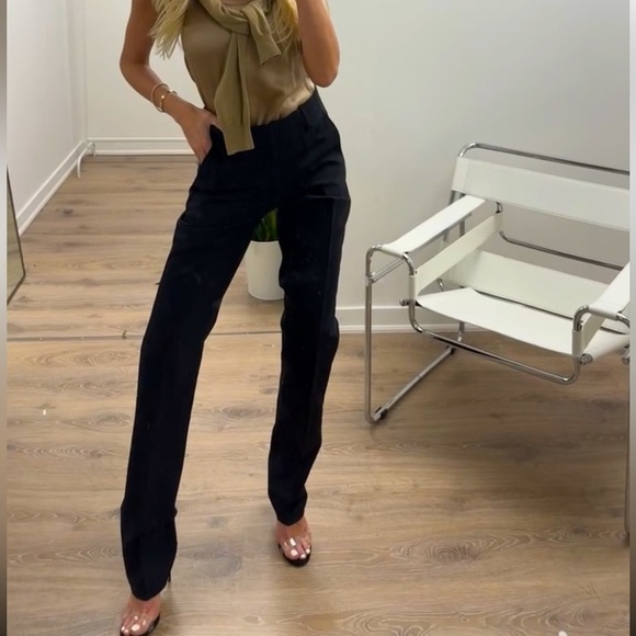 Burberry Uniform Black Dress Pants - Picture 1 of 11